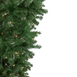 Northlight Upside Down-5.5' Pre-Lit Medium Upside Down Spruce Artificial Christmas Tree, Clear Lights