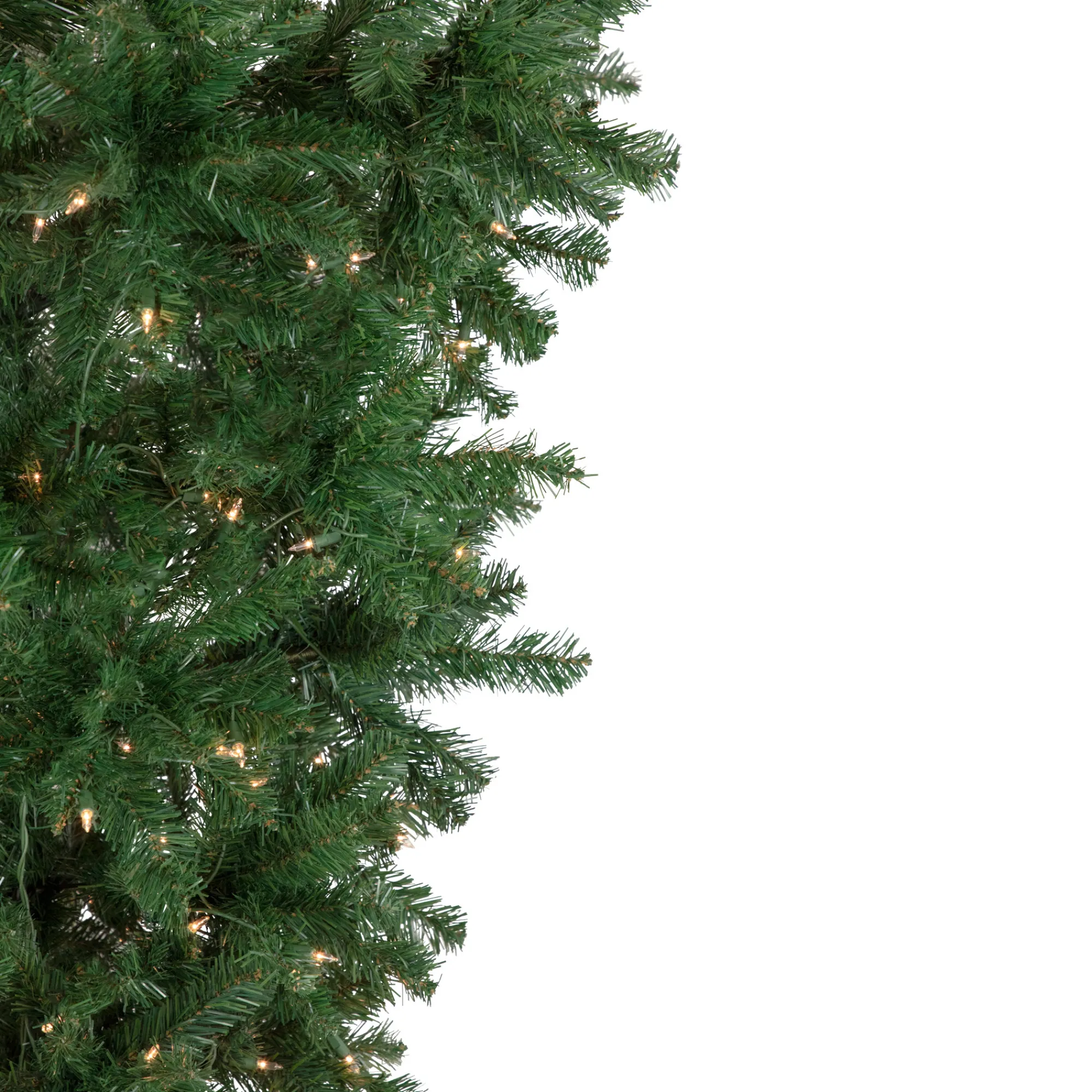 Northlight Upside Down-5.5' Pre-Lit Medium Upside Down Spruce Artificial Christmas Tree, Clear Lights