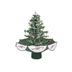 Northlight Snowing-2.5' Pre-Lit Musical Snowing Artificial Christmas Tree - White Led Lights
