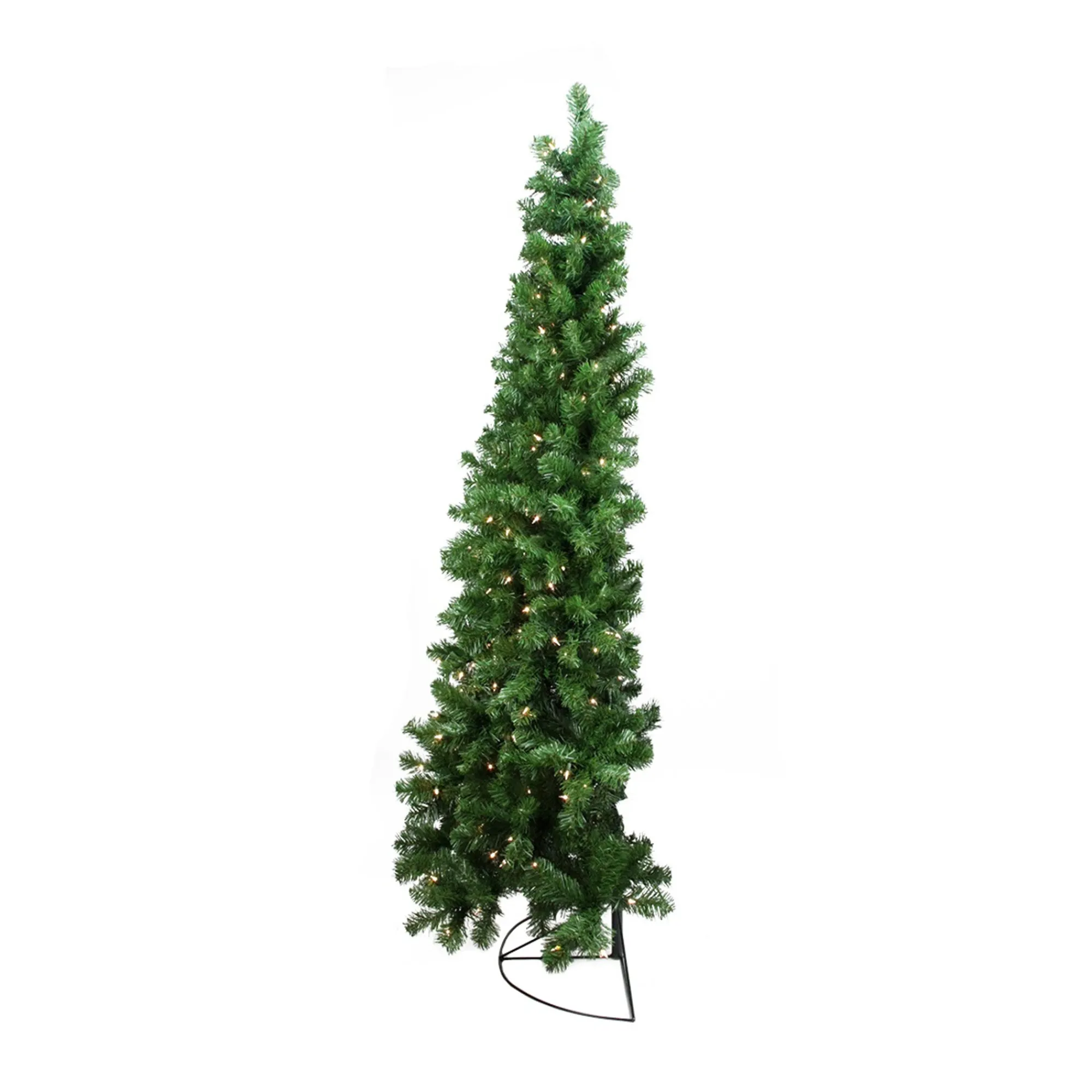 Northlight Wall Trees-6' Pre-Lit Pine Artificial Wall Christmas Tree, Clear Lights
