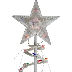 Northlight Spiral-6' Pre-Lit Spiral Christmas Tree - Multi Color Lights