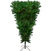 Northlight Upside Down-9' Pre-Lit Sugar Pine Artificial Upside Down Christmas Tree - Clear Led Lights