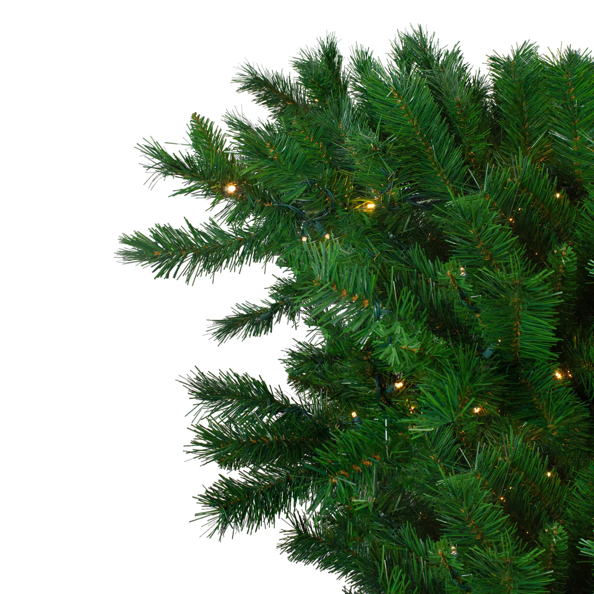 Northlight Upside Down-9' Pre-Lit Sugar Pine Artificial Upside Down Christmas Tree - Clear Led Lights