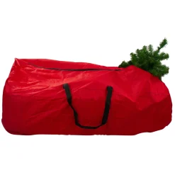 Dyno Tree Storage-56" Red And Black Rolling Artificial Christmas Tree Storage Bag