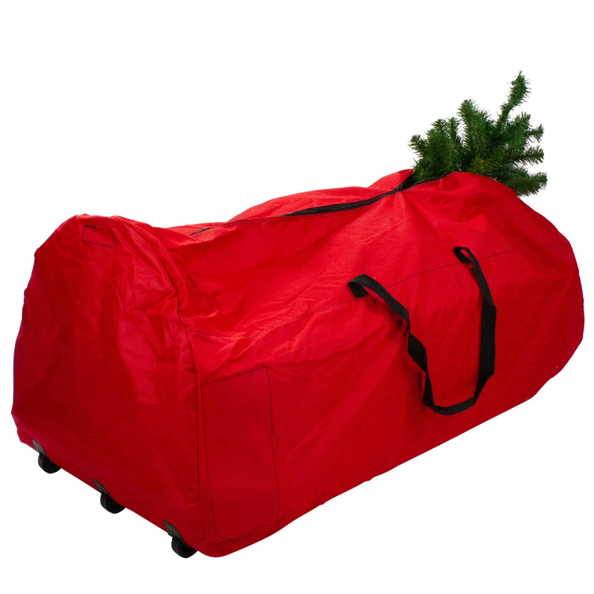 Dyno Tree Storage-56" Red And Black Rolling Artificial Christmas Tree Storage Bag