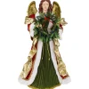 Northlight Angels-3' Red And Green Angel Commercial Size Christmas Tree Topper, Unlit