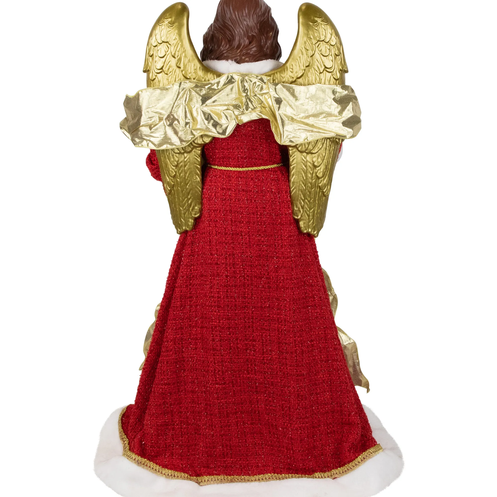 Northlight Angels-3' Red And Green Angel Commercial Size Christmas Tree Topper, Unlit