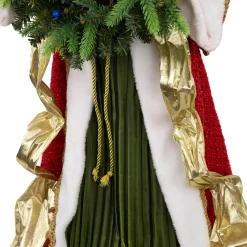 Northlight Angels-3' Red And Green Angel Commercial Size Christmas Tree Topper, Unlit
