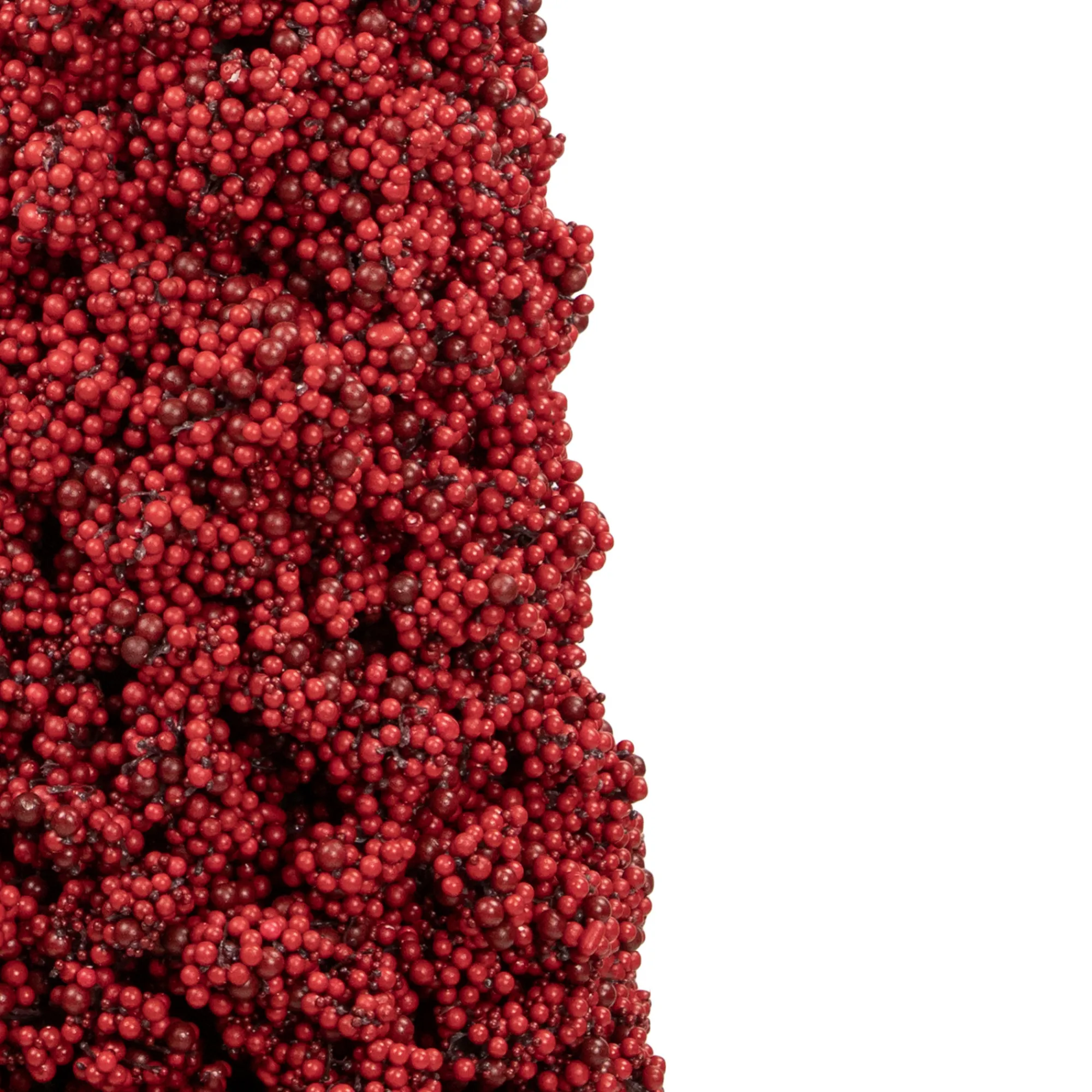 Allstate Topiaries-50" Red Berry Cone Potted Christmas Topiary