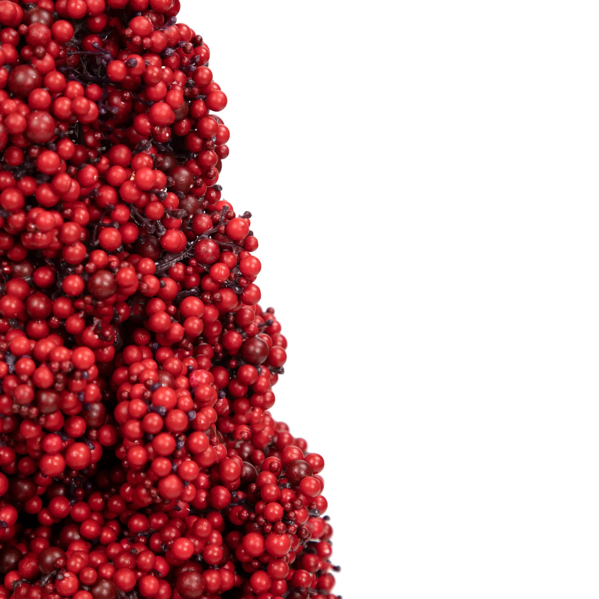 Allstate Topiaries-40" Red Berry Cone Potted Christmas Topiary