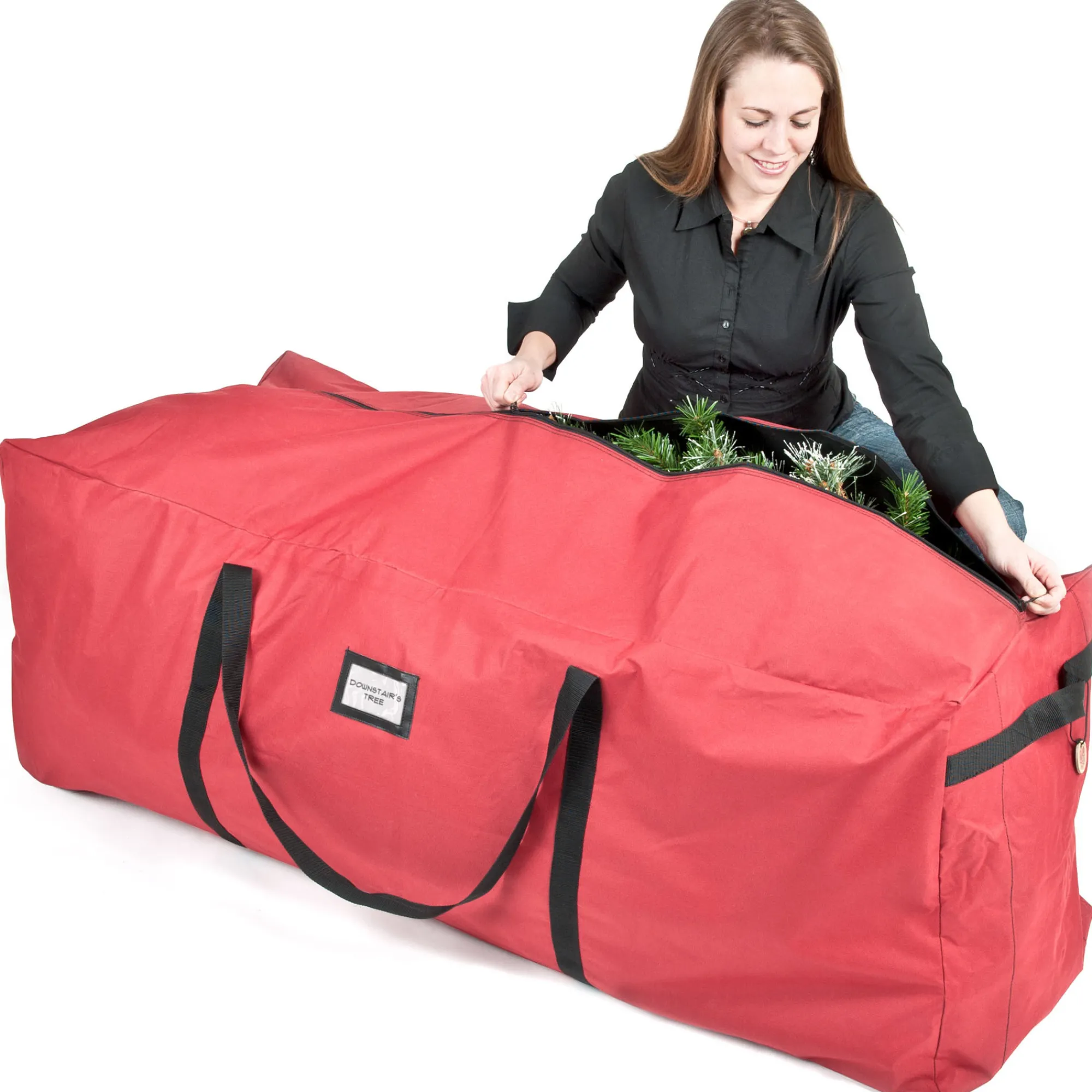 Christmas Central Tree Storage-59" Red Extra Large Christmas Tree Storage Bag