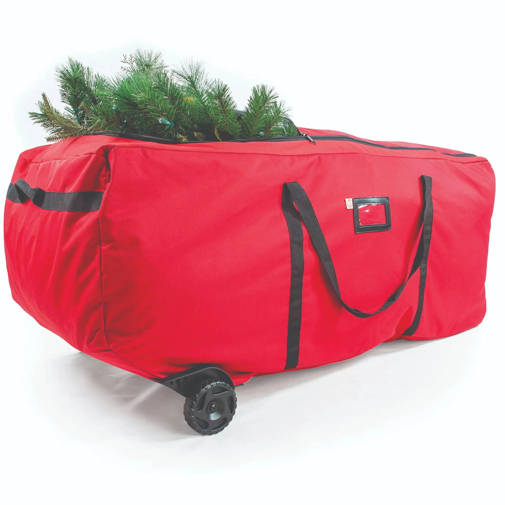 Christmas Central Tree Storage-59" Red Ez Roller Christmas Tree Storage Bag