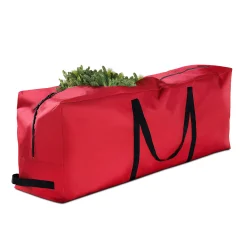 osto Tree Storage-48" Red Rectangular Tear Resistant Artificial Christmas Tree Storage Bag