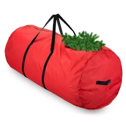 osto Tree Storage-60" Red Round Tear Proof Round Artificial Christmas Tree Storage Bag