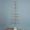 Crafted Creations Unlit-4' Slim Shiny Trim Glittery Artificial Christmas Tree - Unlit