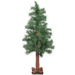 Northlight Unlit-3' Slim Traditional Mixed Woodland Alpine Artificial Christmas Tree - Unlit