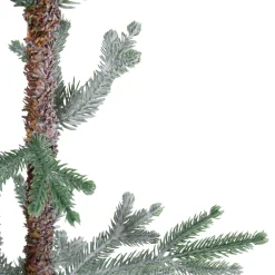 Northlight Unlit-5' Snow Covered Slim Pine Artificial Christmas Tree With Jute Base– Unlit