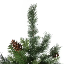 Northlight Unlit-4' Snowy Delta Pine With Pine Cones Full Artificial Christmas Tree - Unlit