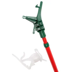 Dyno Tree Storage-11' Telescoping Christmas Tree Decorating Pole For Hanging Lights - Includes 25 Gutter Clips
