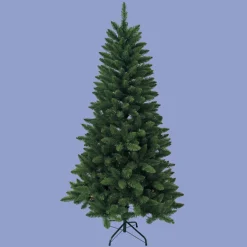 KSA Unlit-6' Traditional Artificial Green Pine Christmas Tree With Metal Stand - Unlit