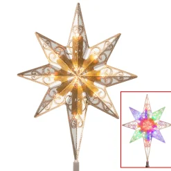 National Tree Stars-11" Twinkle Effect Star Christmas Tree Topper - Clear Led Lights