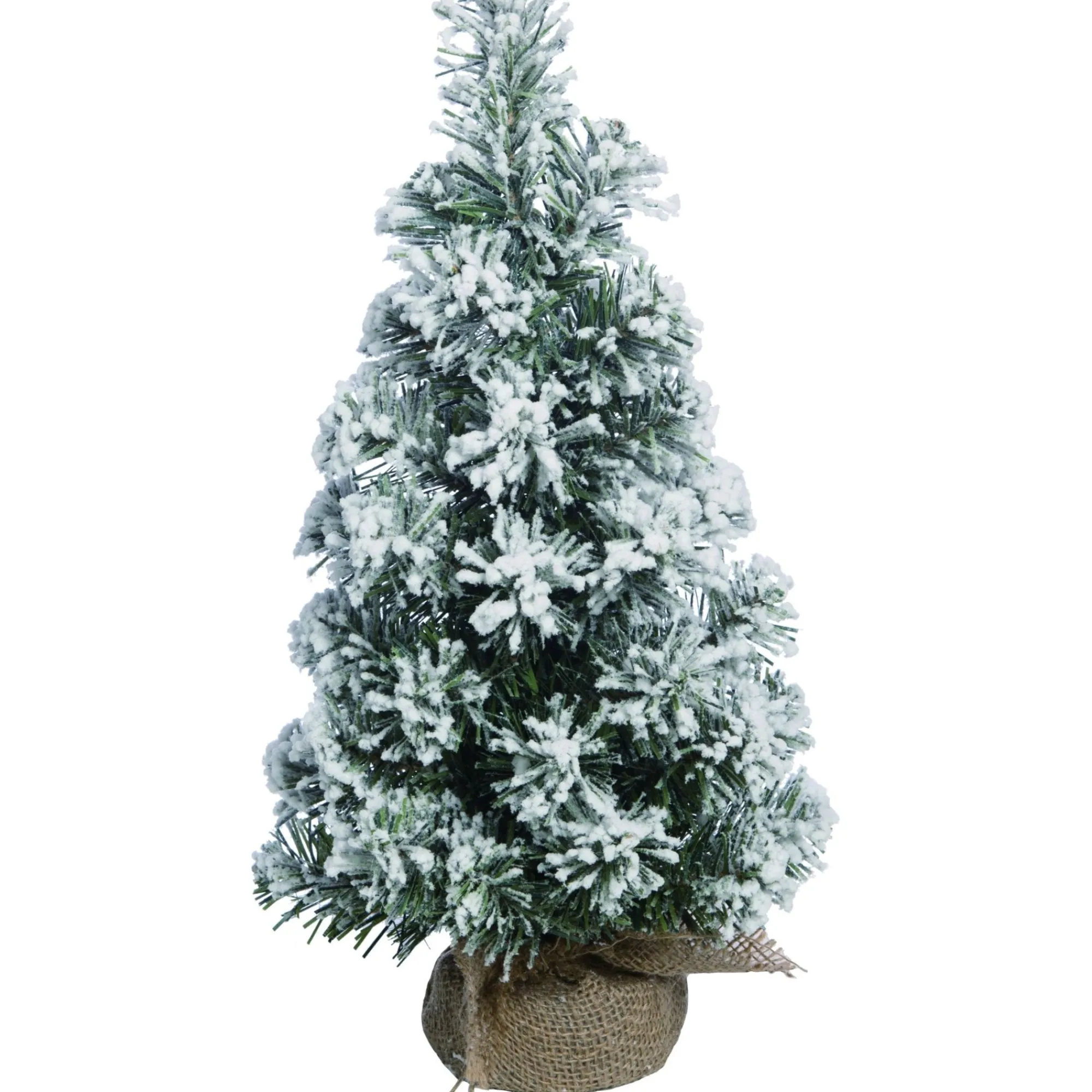 Contemporary Home Living Unlit-1.5' White And Green Artificial Christmas Snowy Pine Tree - Unlit