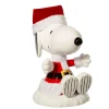 KSA Stars-9.25" White And Red Santa Snoopy Christmas Tree Topper, Unlit