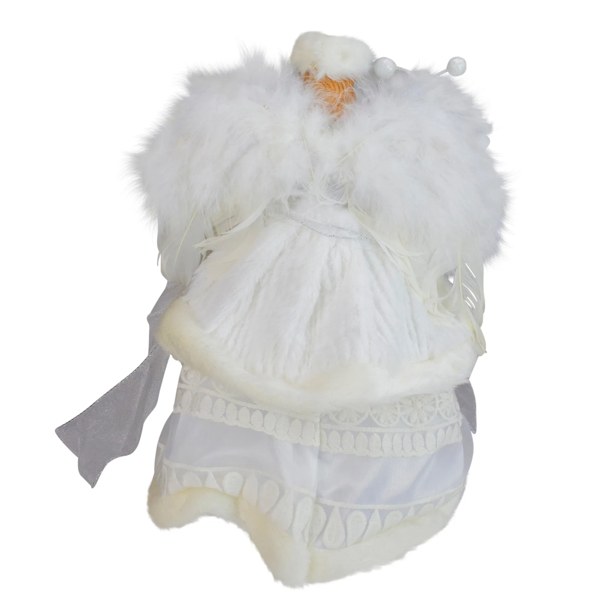 Roman Angels-12" White Angel In A Dress Christmas Tree Topper- Unlit