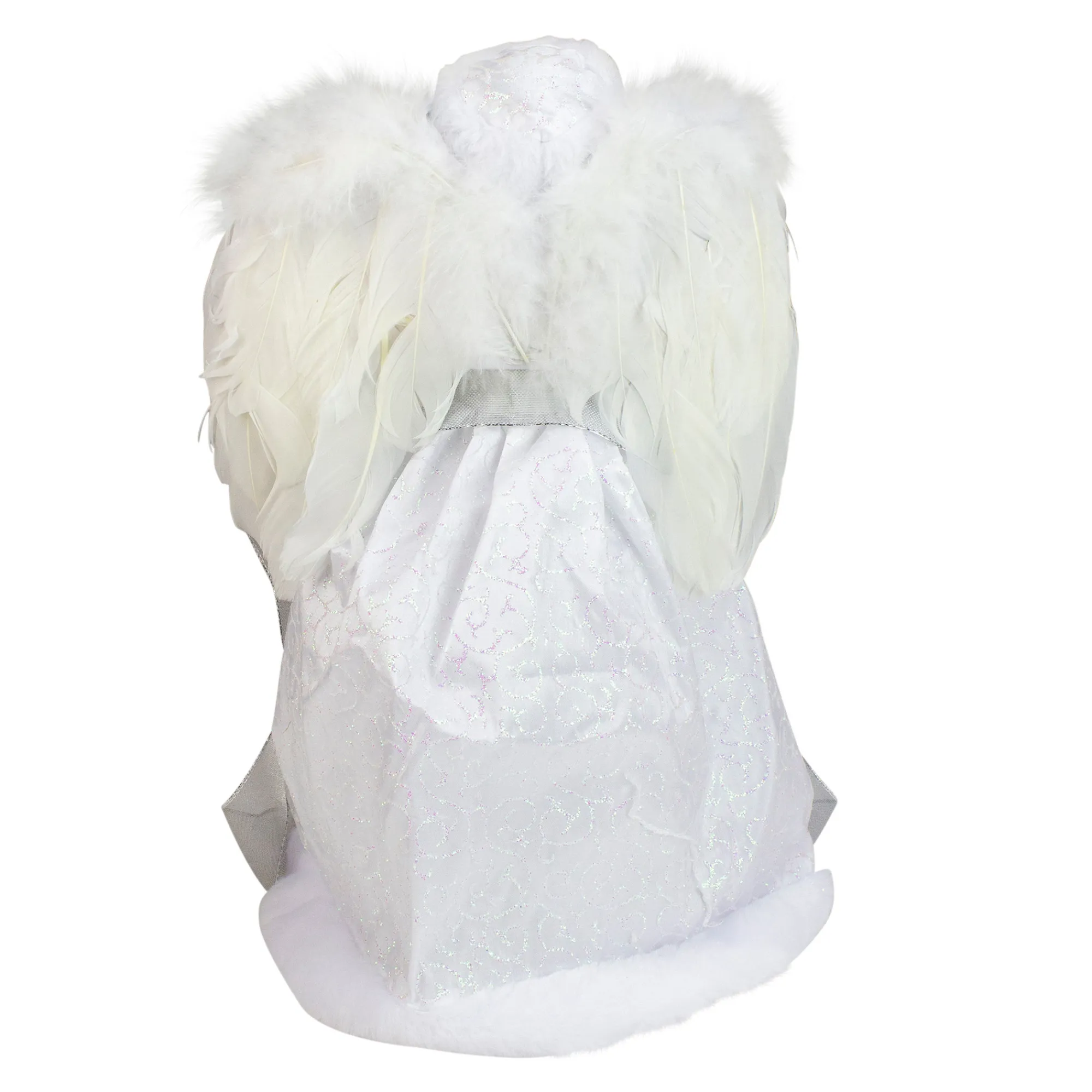 Roman Angels-14" White Angel In A Sparkly Dress Christmas Tree Topper- Unlit