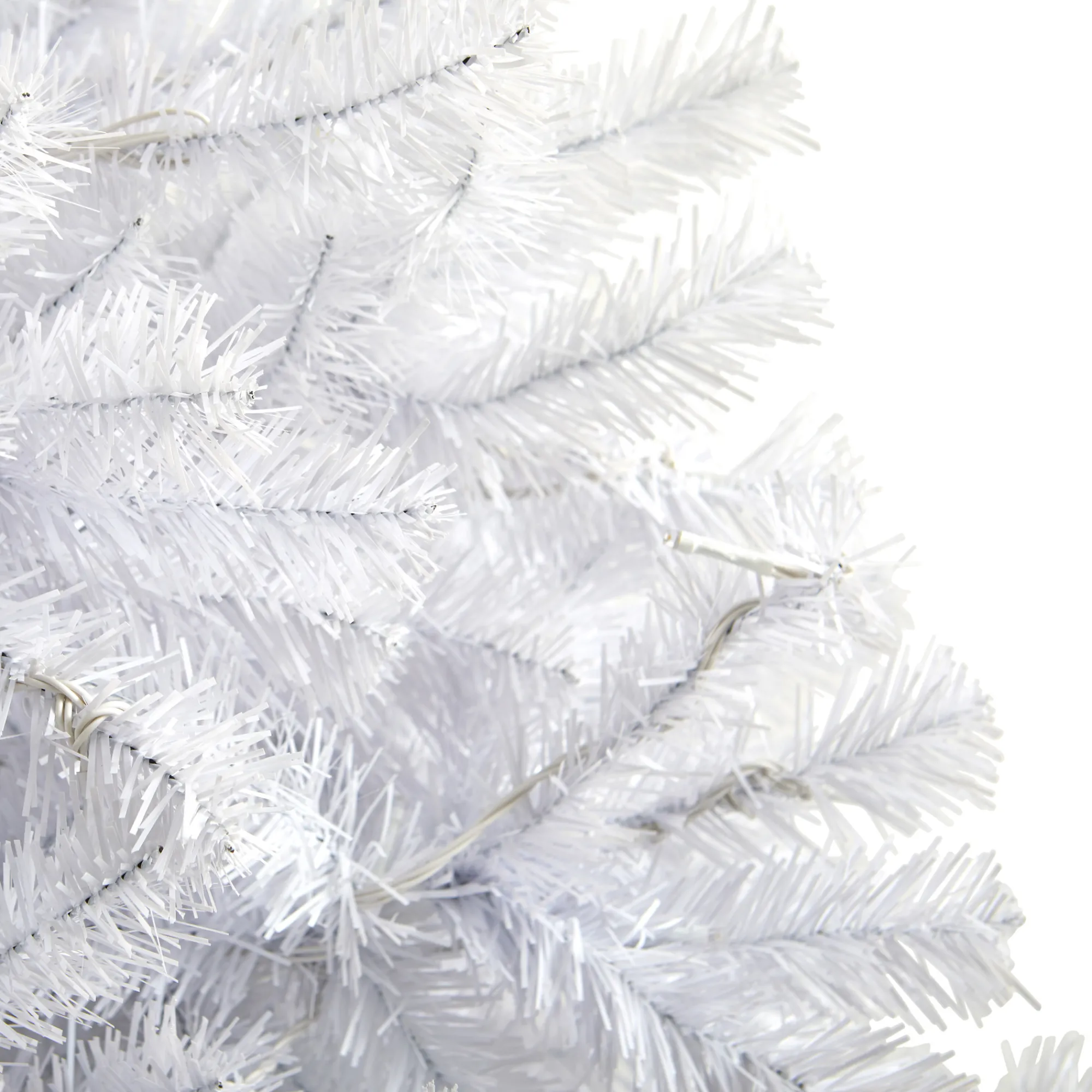 Nearly Natural Unlit-6' White Artificial Christmas Tree, Unlit