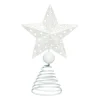 Contemporary Home Living Stars-10" White Die Cut Star Christmas Tree Topper, Unlit