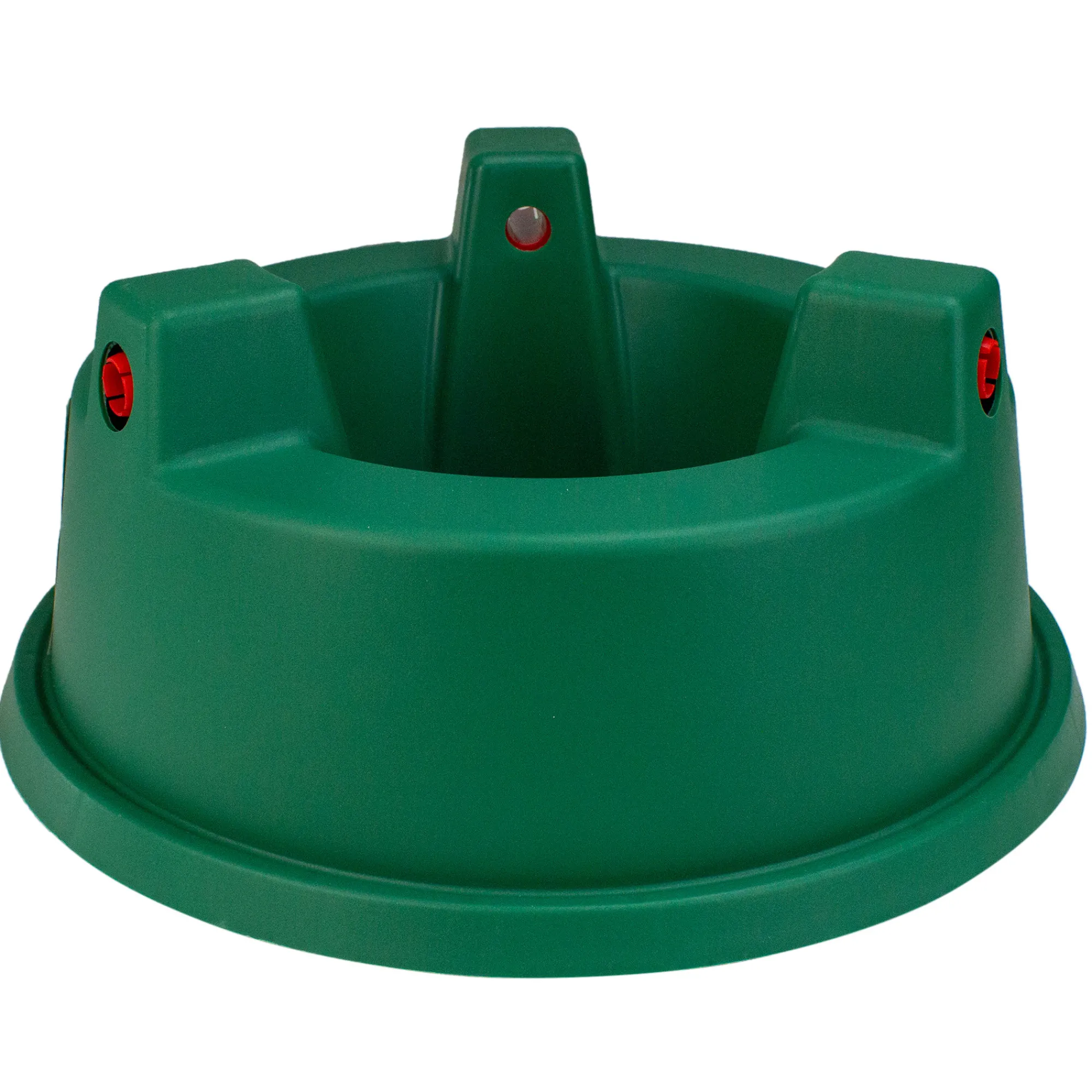 Northlight Real Tree Stands-13" Wide Mouth Green And Red Watering Christmas Tree Stand - Trees Up To 7Ft