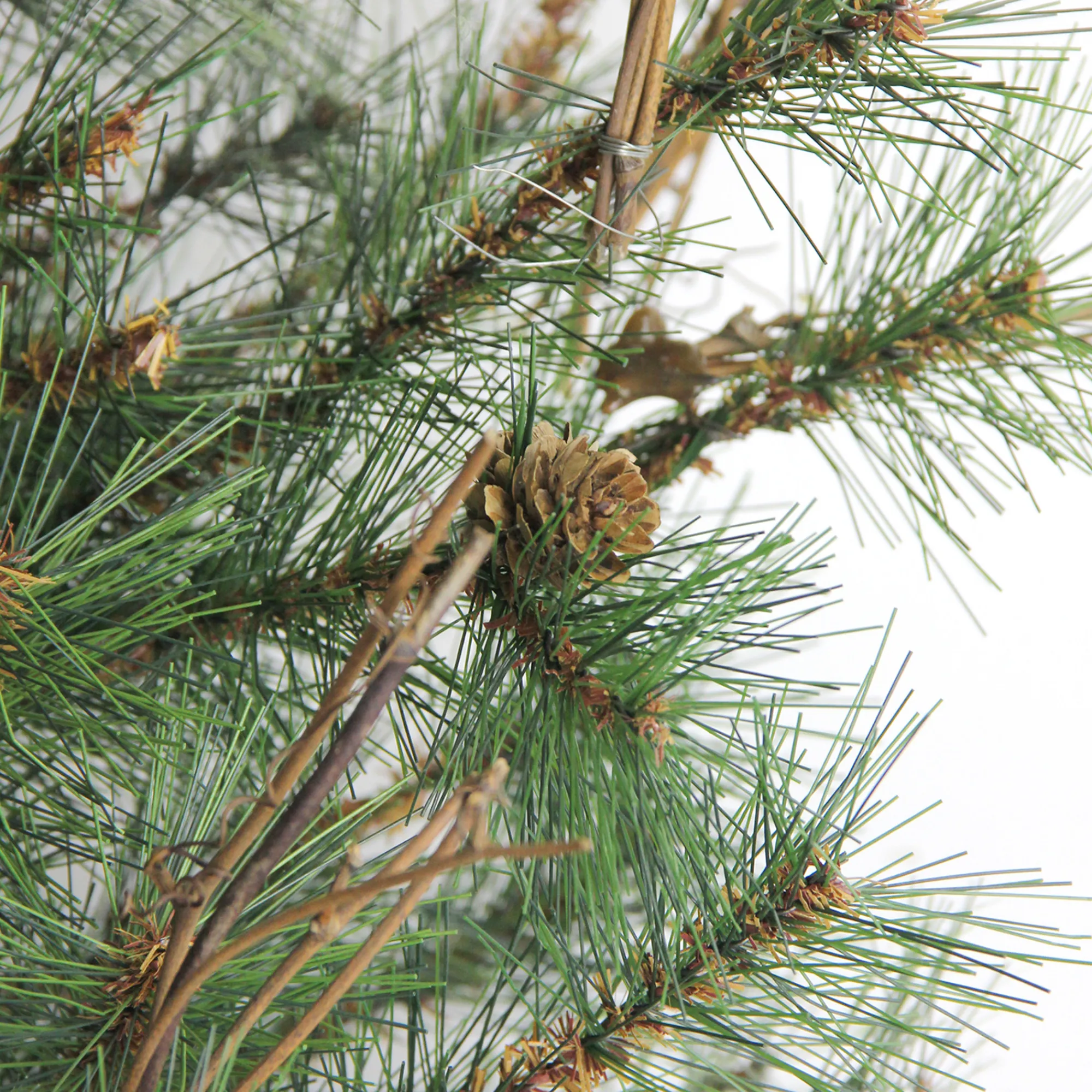 Northlight Wall Trees-3' X 28" Country Mixed Pine Artificial Christmas Wall Or Door Tree - Unlit