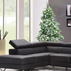 aleko Snowing- Artificial Christmas Tree With Snow Dusted Tips 6 Foot