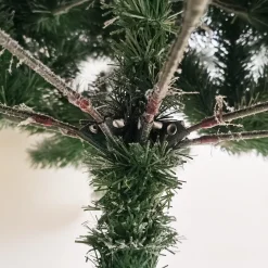 aleko Snowing- Cts8Ft01 Premium Artificial Snow Flocked Fir Holiday Christmas Tree - 8 Foot