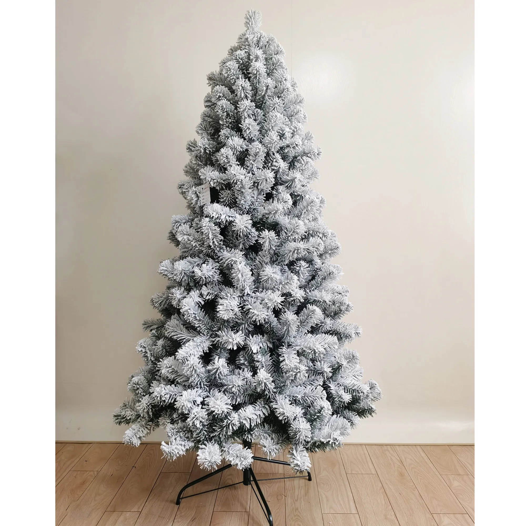 aleko Snowing- Cts7Ft01 Premium Artificial Snow Flocked Fir Holiday Christmas Tree - 7 Foot