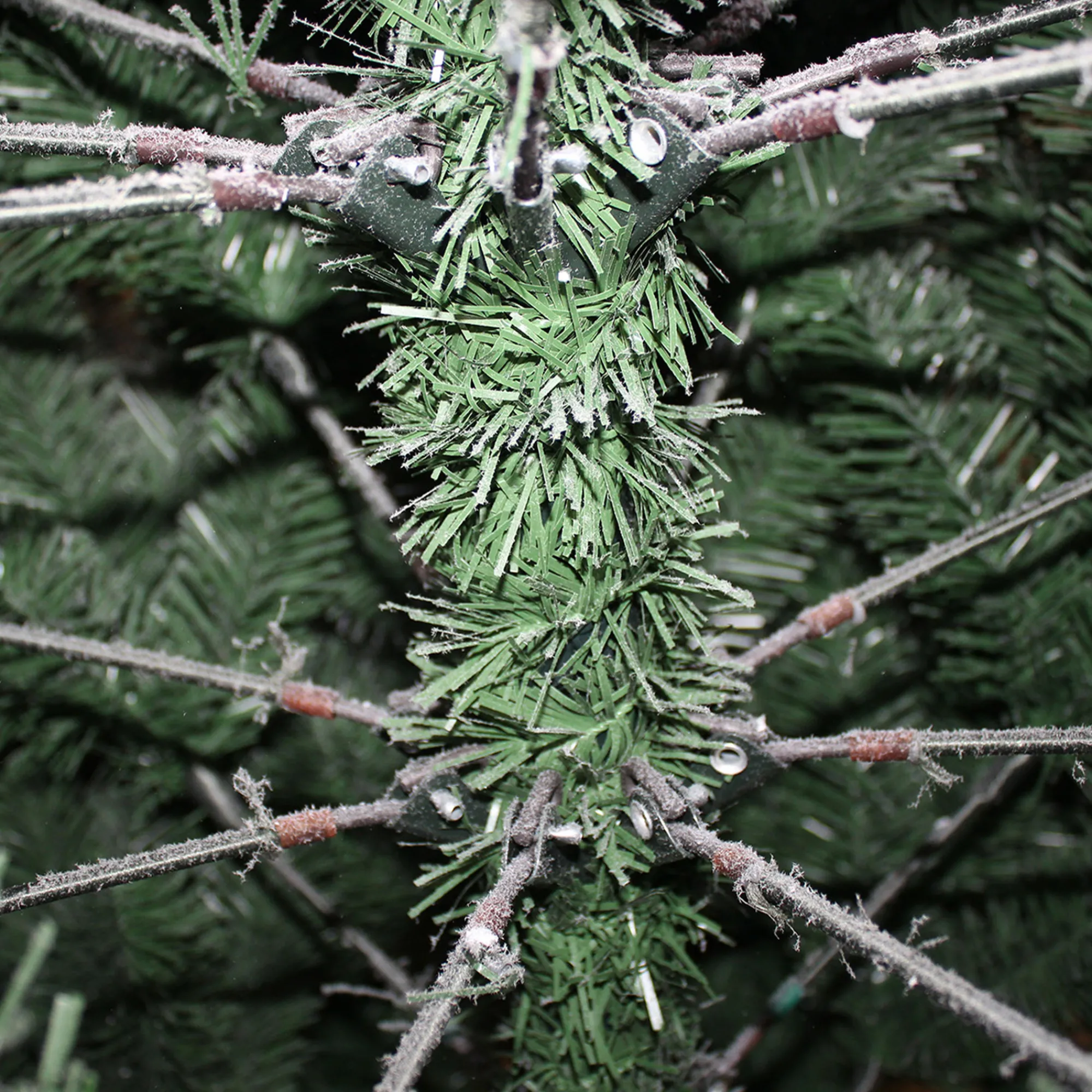 aleko Snowing- Cts7Ft01 Premium Artificial Snow Flocked Fir Holiday Christmas Tree - 7 Foot