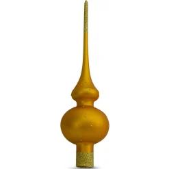 BESTPYSANKY Angels-Angels Admire Jesus Nativity Scene On Gold Christmas Tree Topper 11 Inches