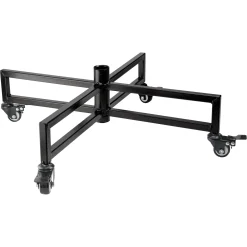 Northlight Artificial Tree Stands-Black Metal Rolling Artificial Christmas Tree Stand - For 6' - 9' Trees