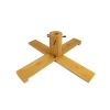 Vickerman Artificial Tree Stands-Brown Wooden Christmas Tree Stand For 7.5' - 8.5' Artificial Trees