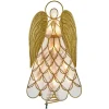 Kurt Adler Finials-Capiz Angel Lighted Christmas Tree Topper 10 Inch Ul3169