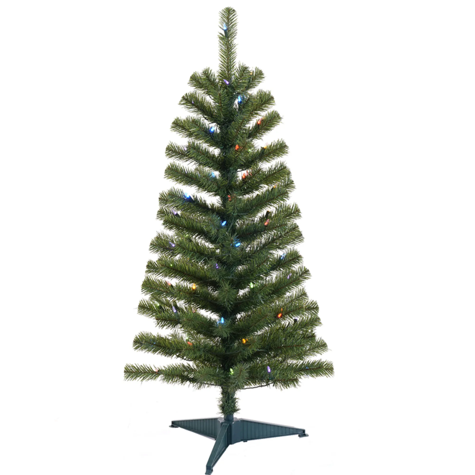 Celebrations Home Unlit-Celebrations 4 Ft. Full Led 70 Lights Color Changing Christmas Tree - Case Of: 1;