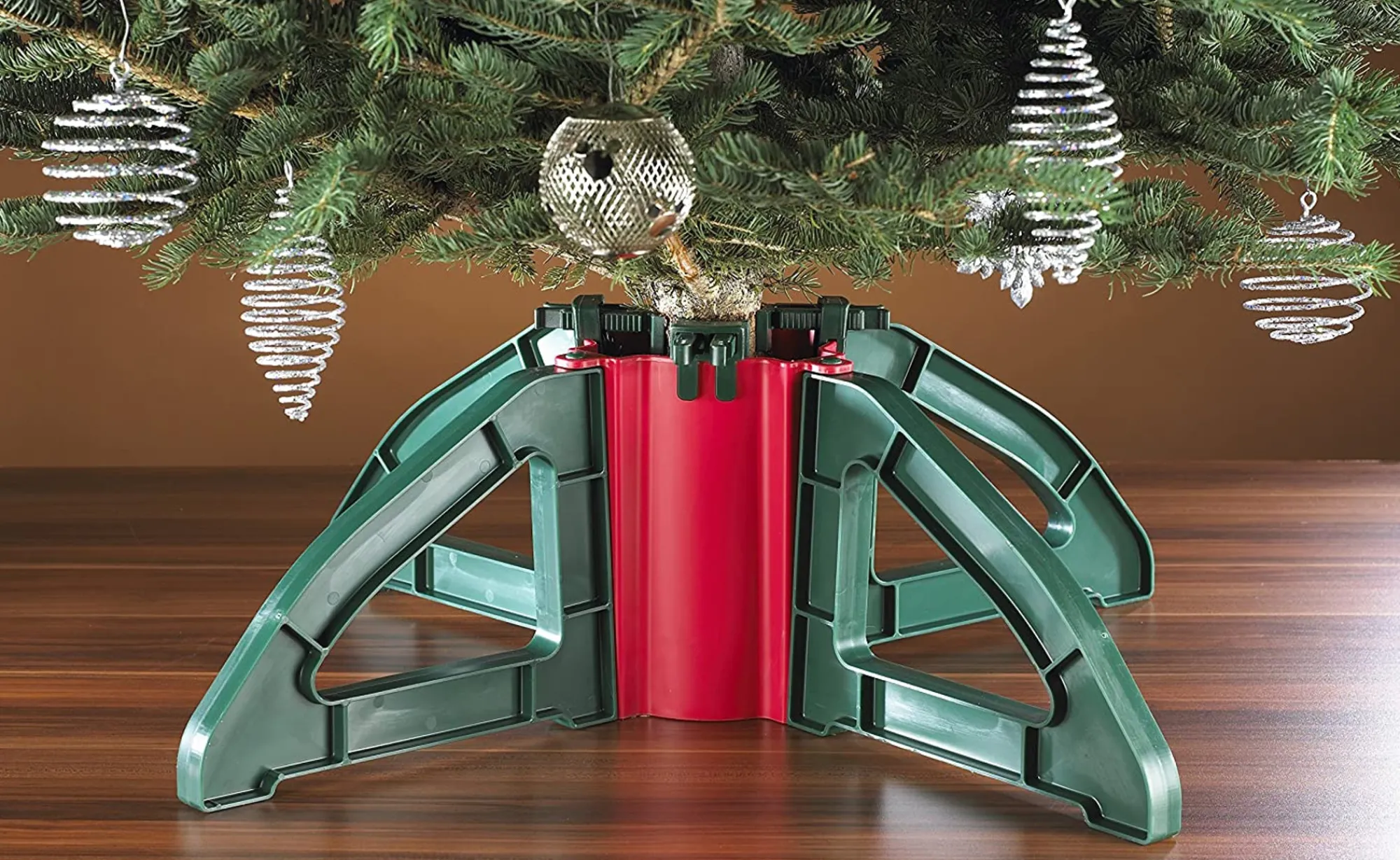 Northlight Real Tree Stands-Christmas Tree Stand With Clamping System - For Real Live Trees Up To 10'