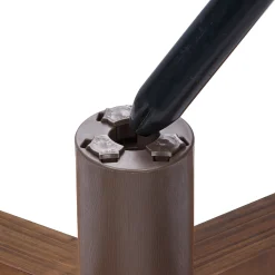 Northlight Artificial Tree Stands-Dark Wood Adjustable Artificial Christmas Tree Stand - For Trees Up To 7.75Ft Tall