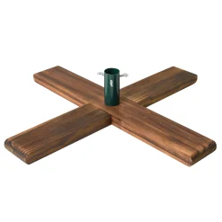 Northlight Artificial Tree Stands-Dark Wood Artificial Christmas Tree Stand - For Trees Up To 7.75Ft Tall