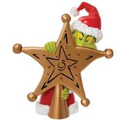 Enesco Finials- Dr Seuss The Grinch Christmas Tree Topper 8.5 Inch 6010970