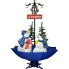 Northlight Snowing-5.5Ft Lighted Musical Snowing Let It Snow Snowmen In Umbrella Base Christmas Decoration