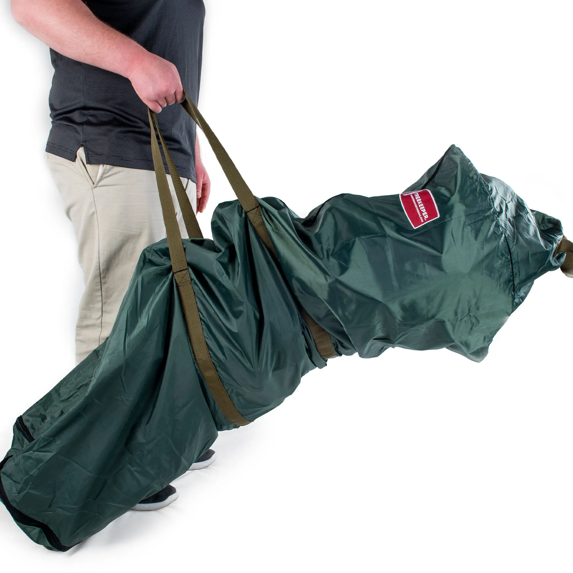 Northlight Tree Storage-Green Foyer Christmas Tree Protective Storage Bag - Holds 4 To 6 Foot Trees