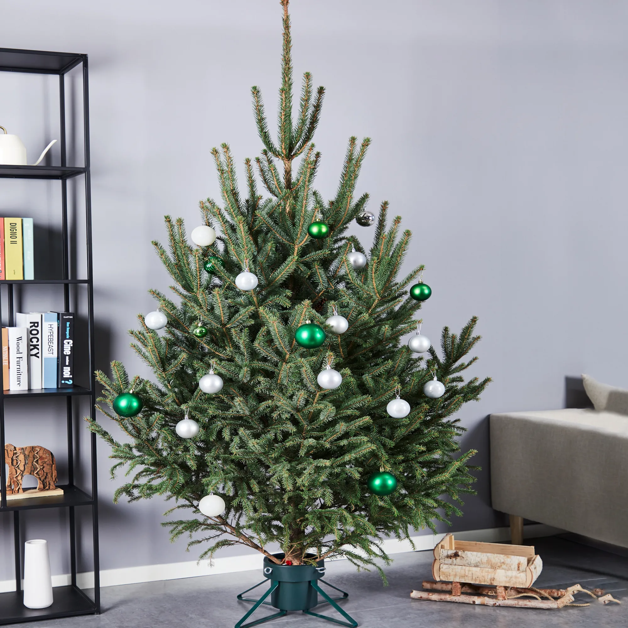 Northlight Real Tree Stands-Green Live Christmas Tree Stand - For Trees Up To 9Ft Tall