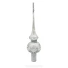 BESTPYSANKY Finials-Jewel Trellis Glass Christmas Tree Topper 11 Inches
